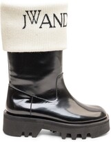 Thumbnail for your product : J.W.Anderson Fisherman Logo Intarsia Boots
