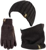 Thumbnail for your product : Heat Holders - Thermal Winter Fleece Cable knit Hat, Neck Warmer and Gloves set for Men