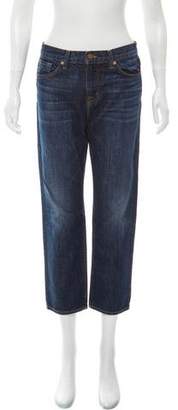 J Brand Mid-Rise Cropped Jeans