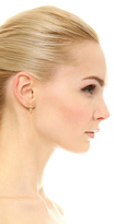 Thumbnail for your product : Rebecca Minkoff Studded Huggie Pave Earrings