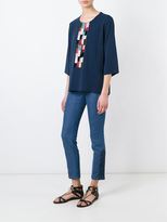 Thumbnail for your product : Tory Burch woven detail knit top