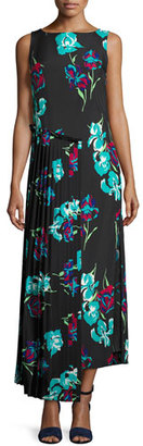 Diane von Furstenberg Sleeveless Floral-Printed Maxi Dress