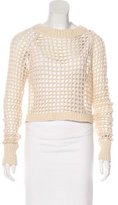 Thumbnail for your product : A.L.C. Open Knit Long Sleeve Sweater