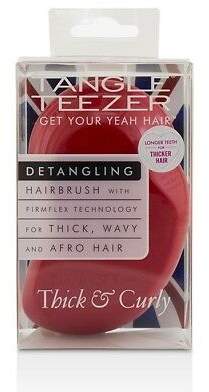 Tangle Teezer NEW Thick & Curly Detangling Hair Brush - # Salsa Red (For Thick,