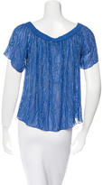 Thumbnail for your product : Parker Embellished Short Sleeve Top w/ Tags