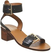 Thumbnail for your product : Office Monique Two Part Block Heels Black Leather