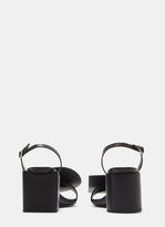 Thumbnail for your product : Jacquemus Les Ronds Carrée Heeled Sandals in Black
