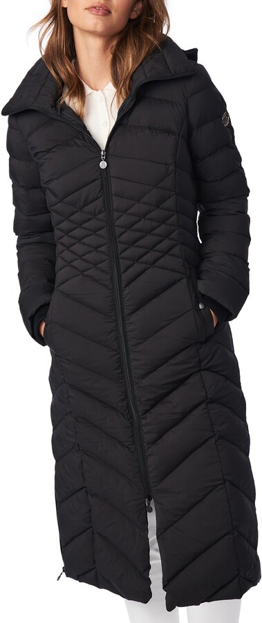 bernardo long puffer coat