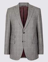 Thumbnail for your product : Marks and Spencer Checked Tailored Fit Wool Jacket