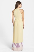 Thumbnail for your product : French Connection Print V-Neck Pleat Maxi Dress
