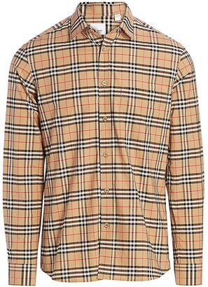 Burberry Plaid Shirt | Shop the world's largest collection of fashion 