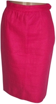 Thumbnail for your product : Saint Laurent Pink Linen Skirt