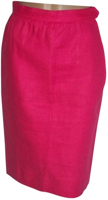 Saint Laurent Pink Linen Skirt