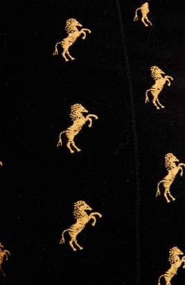 Chloé Horse Embroidered Velvet Pants