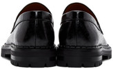 Thumbnail for your product : Lanvin Black Goth Logo Print Loafers