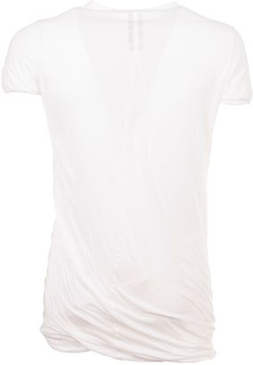 Drkshdw Rick Owens White Double Layer T-shirt