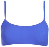 Thumbnail for your product : Topshop Slinky ribbed crop bikini top