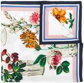 Thumbnail for your product : Dolce & Gabbana square floral printed scarf