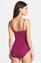Thumbnail for your product : Badgley Mischka Shirred Bandeau Maillot Swimsuit