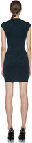 Thumbnail for your product : Alexander McQueen Graphic Lace Silk-Blend Dress in Black Tourmaline
