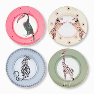 Yvonne Ellen - Set Of 4 Safari Animal Cake Plates
