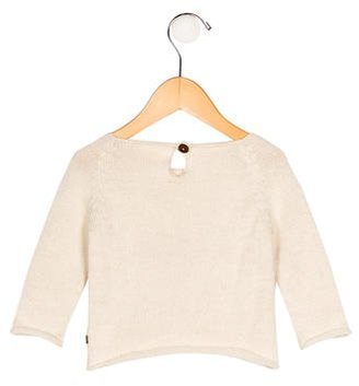 Oeuf Girls' Intarsia Alpaca Sweater
