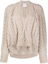 Thumbnail for your product : Stella McCartney Oversized Cable-Knit Jumper