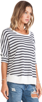 Thumbnail for your product : Splendid Navy Stripe Thermal Top