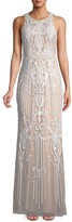 Thumbnail for your product : Aidan Mattox Beaded Sleeveless Gown