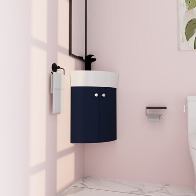 Wrought Studio Devenny 12.86'' Single Bathroom Vanity with Ceramic Vanity Top