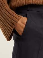 Thumbnail for your product : Stella McCartney Wide Leg High Rise Wool Trousers - Womens - Navy