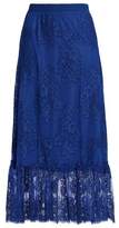 Thumbnail for your product : Maje Embroidered Tulle Midi Skirt