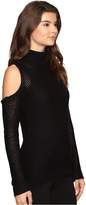 Thumbnail for your product : Brigitte Bailey Caressa Ribbed Cold Shoulder Sweater