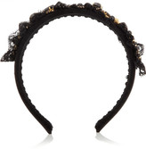 Thumbnail for your product : Dolce & Gabbana Embellished velvet headband