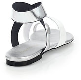Thumbnail for your product : Tamara Mellon Jump Metallic Colorblock Flat Sandals