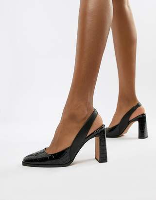 ASOS Design DESIGN Payday slingback high heels