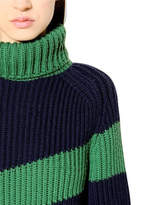 Thumbnail for your product : Marco De Vincenzo Ribbed Striped Wool Sweater