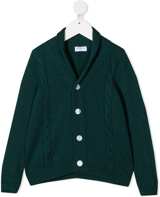 Siola Cable-Knit Buttoned Cardigan