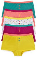 Thumbnail for your product : Marks and Spencer 5 Pack Pure Cotton Assorted Boxers (Older Girls)