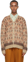 Thumbnail for your product : Needles Beige Mohair Graphic Cardigan