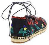 Thumbnail for your product : Tory Burch Sonoma Embroidered Lace-Up Espadrille Flats