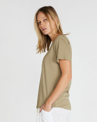Cloth & Co. Women's Neutrals Pyjama Tops - Organic Cotton Crew Tee