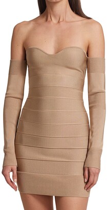 Herve Leger Strapless Sweetheart Icon Dress