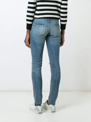Saint Laurent distressed skinny fit jeans