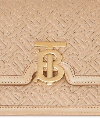 Burberry Small Quilted Monogram Lambskin TB Bag