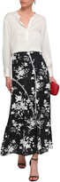 Thumbnail for your product : GOEN.J Lace-trimmed Floral-print Fil Coupe Jacquard Maxi Skirt