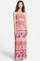 Thumbnail for your product : Nordstrom FELICITY & COCO Print Strapless Jersey Maxi Dress Exclusive)