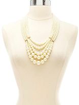 Thumbnail for your product : Charlotte Russe Layered Pearl Statement Necklace
