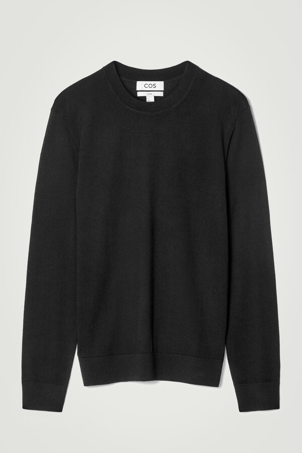 Slim Merino Wool Crew-Neck Sweater