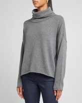 Thumbnail for your product : Eileen Fisher Ribbed Turtleneck Cashmere-Silk Sweater